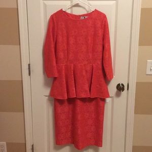 Dainty Jewell’s coral/pink dress